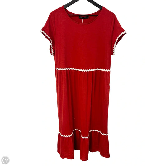 Dress Casual Maxi By Merokeety In Red, Size: Xl