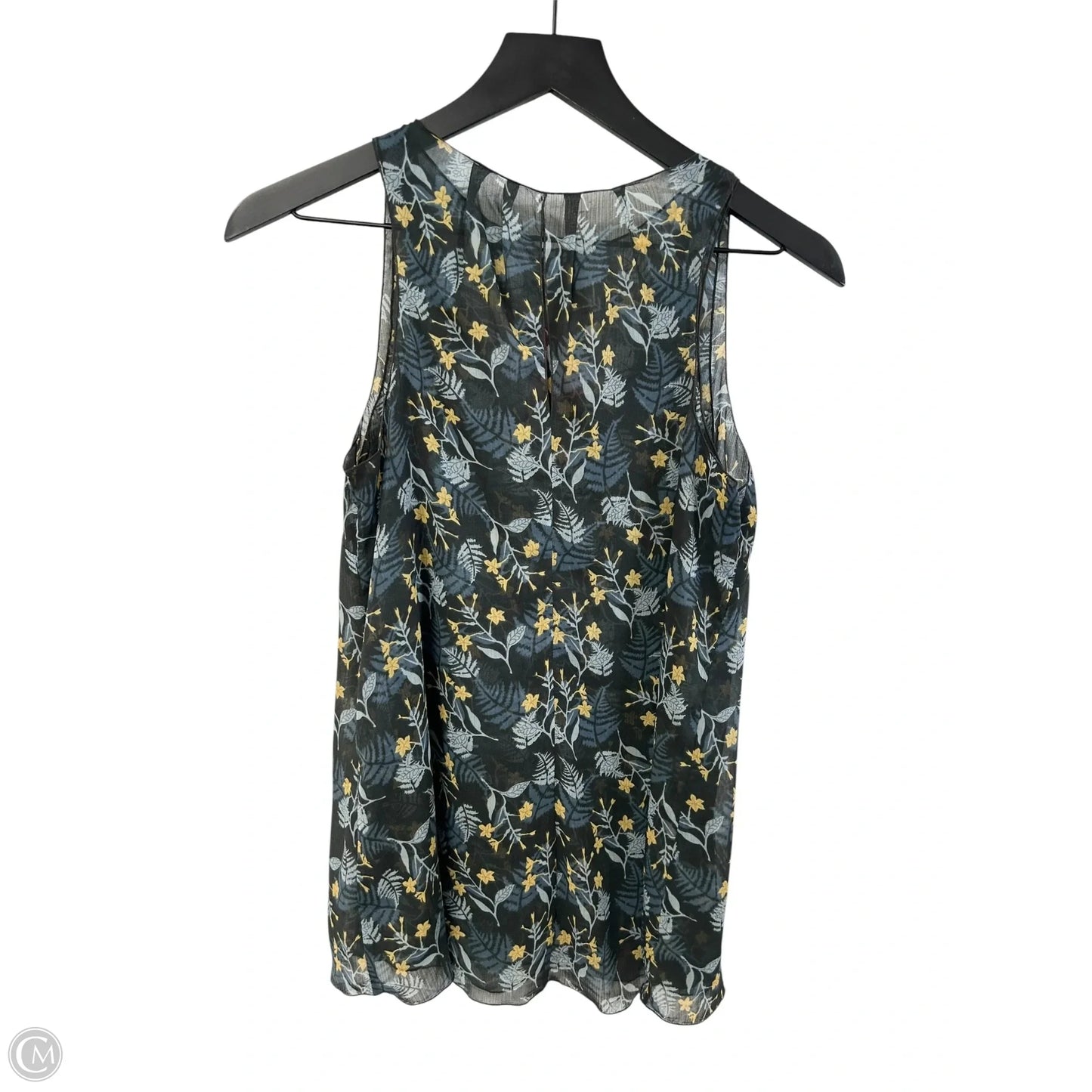 Top Sleeveless By Cabi In Blue & Grey, Size: Xs