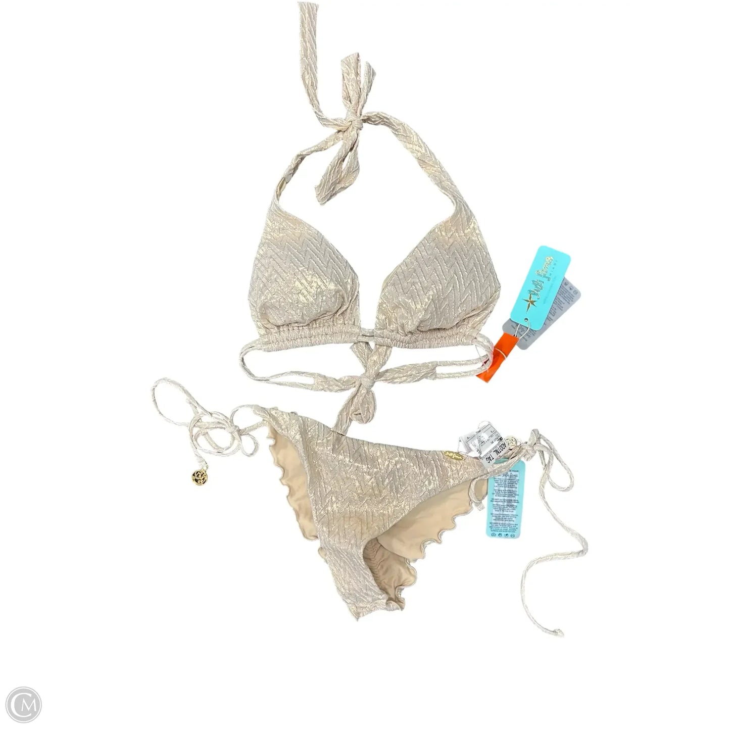 Swimsuit 2pc By Cma In Gold, Size: 0