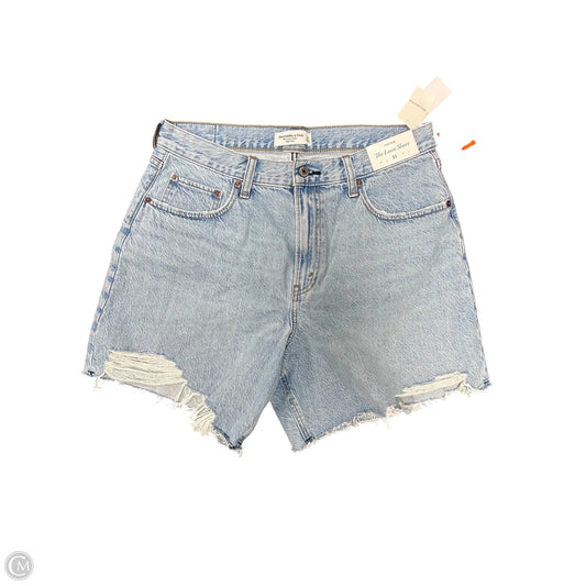 Shorts By Abercrombie And Fitch In Blue Denim, Size: 12
