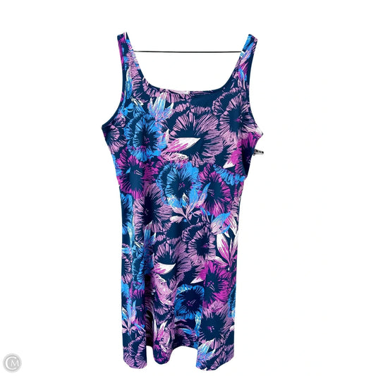 Athletic Dress By Columbia In Blue & Purple, Size: Xl