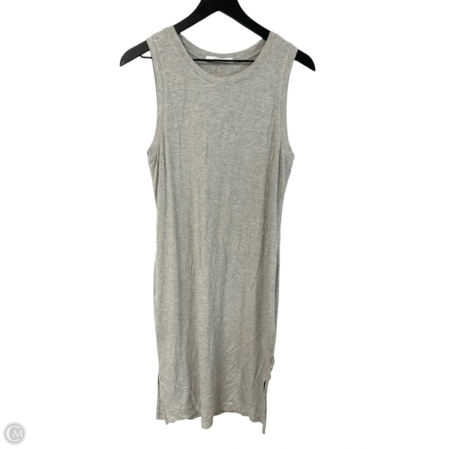 Dress Casual Midi By Clothes Mentor In Grey, Size: L
