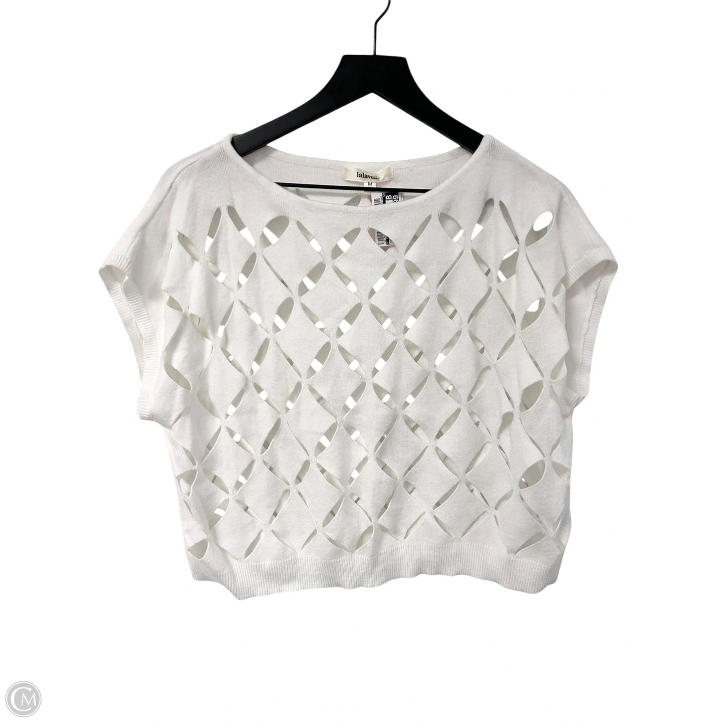 Top Short Sleeve By Cmc In White, Size: M