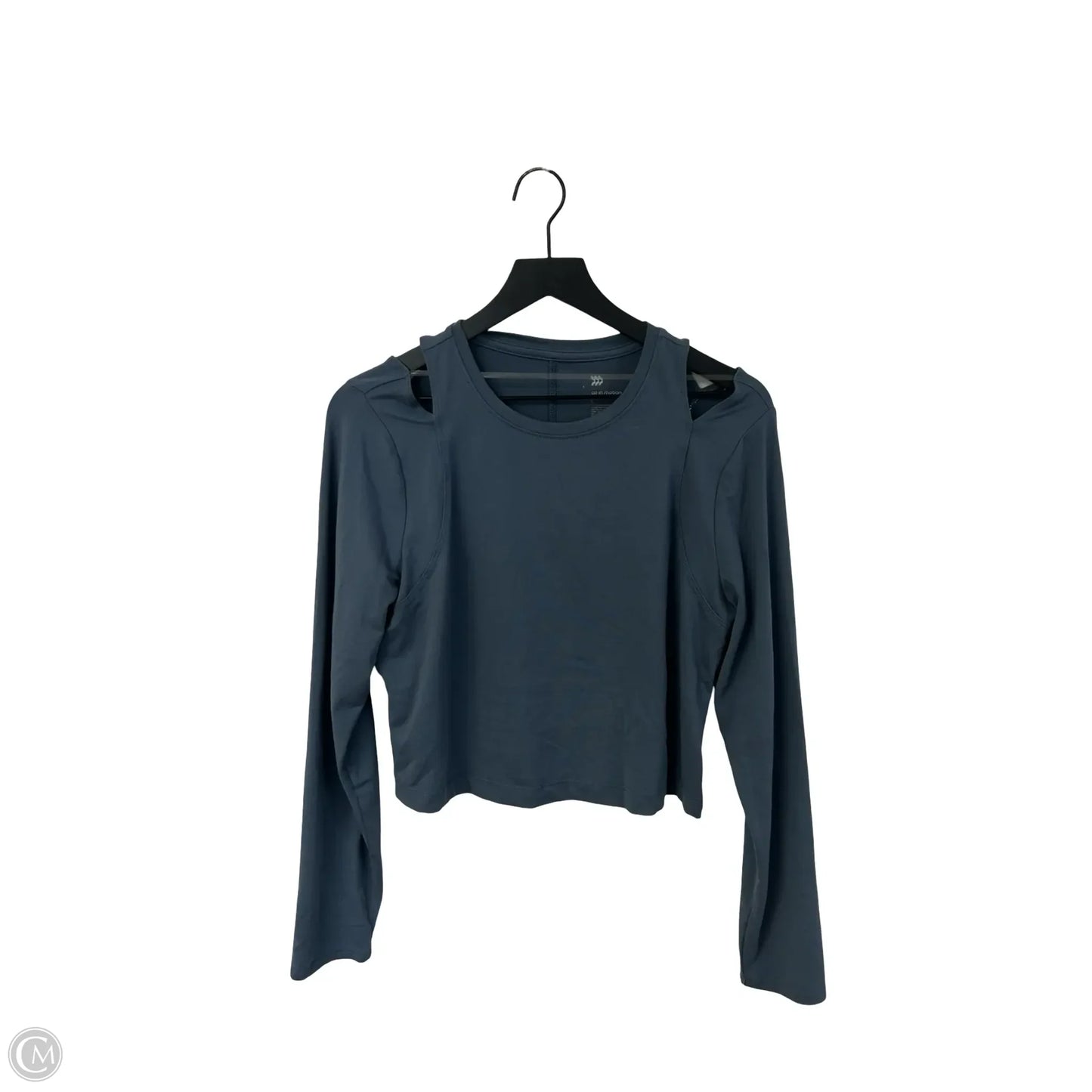 Athletic Top Long Sleeve Crewneck By All In Motion In Blue, Size: L