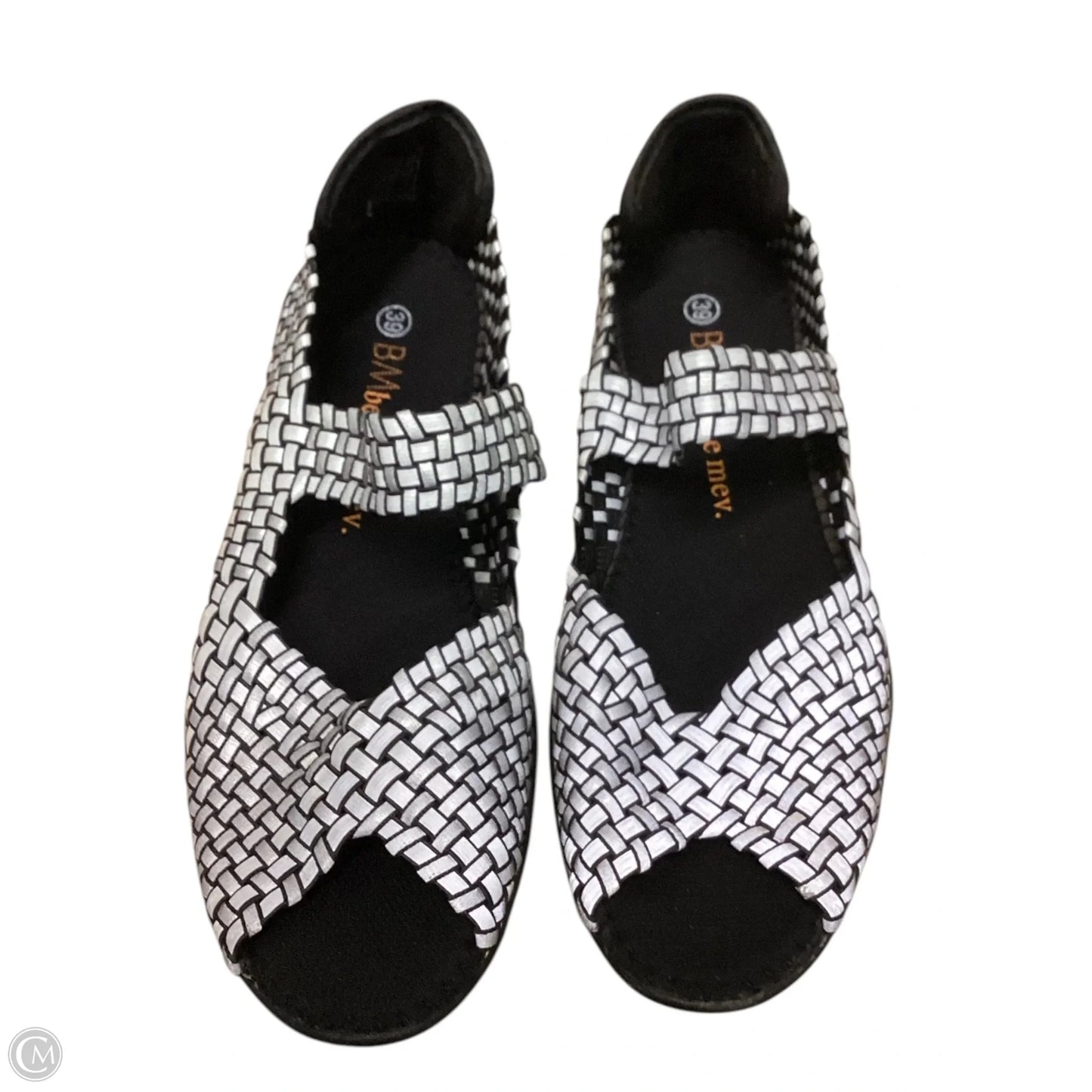 Sandals Flats By Bernie Mev In Silver, Size: 8.5