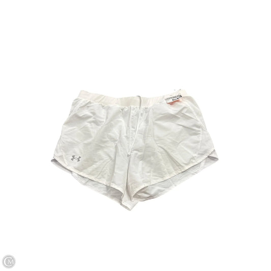 Athletic Shorts By Under Armour In White, Size: L