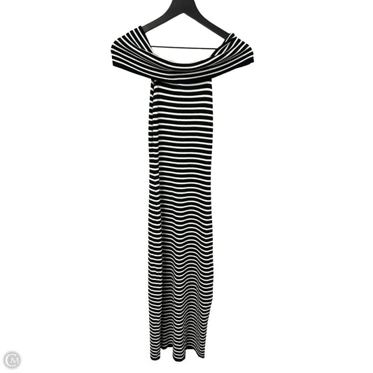 Dress Casual Maxi By Freshman In Black & White, Size: M