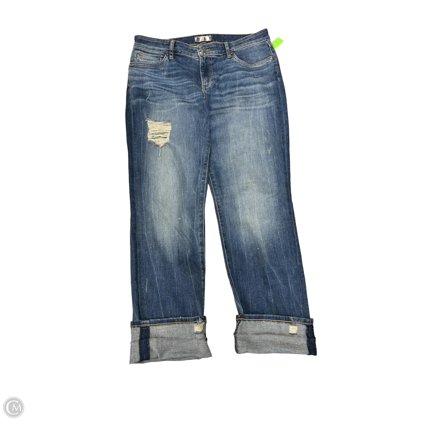 Jeans Boyfriend By Kut In Blue Denim, Size: 10
