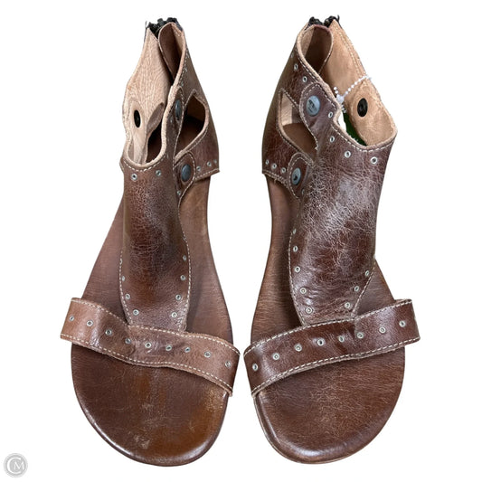 Sandals Flats By Bed Stu In Brown, Size: 8