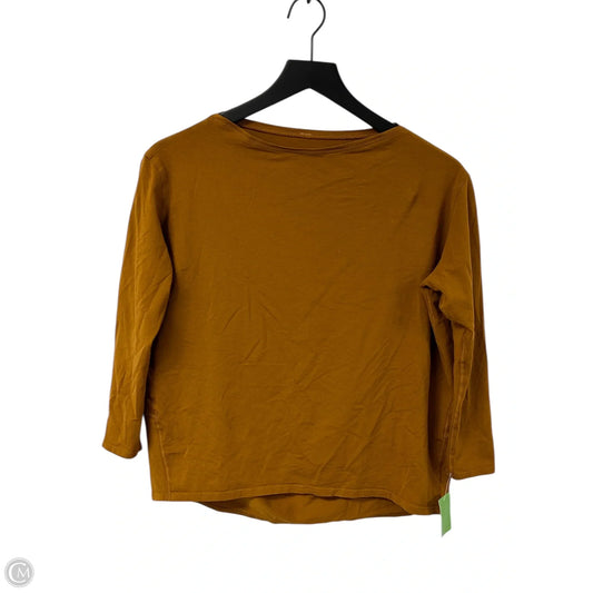 Athletic Top Long Sleeve Crewneck By Lululemon In Yellow, Size: 2