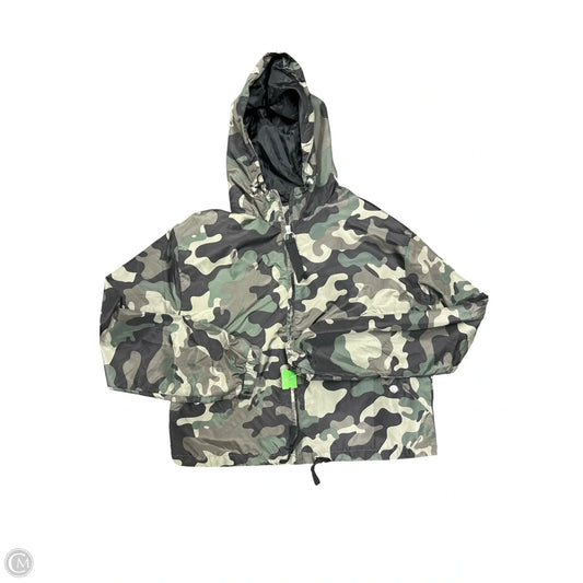 Jacket Windbreaker By Love Tree In Camouflage Print, Size: L