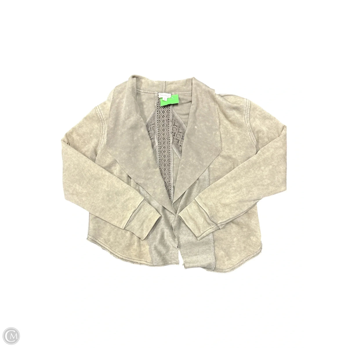 Jacket Shirt By Hem & Thread In Green, Size: S