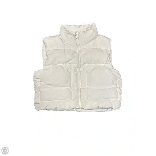 Vest Puffer & Quilted By Love Tree In White, Size: S