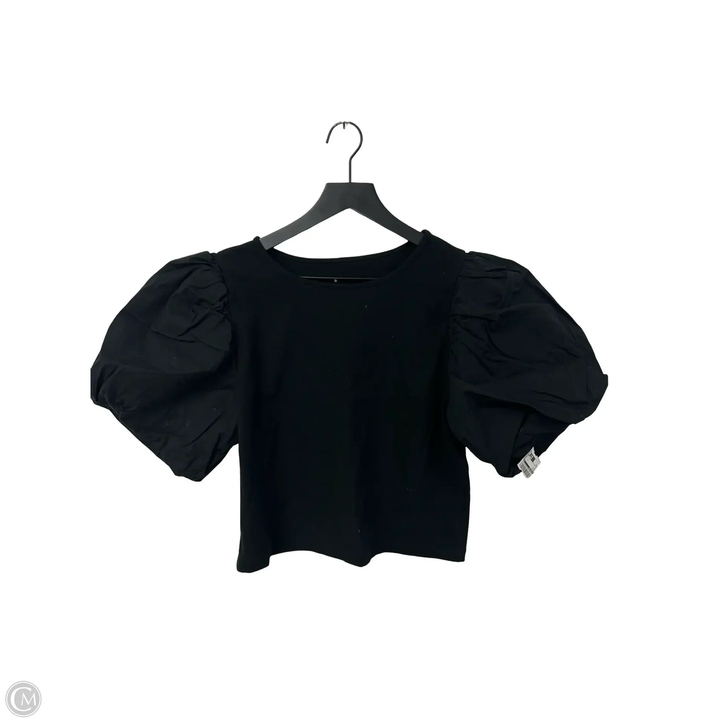Top Short Sleeve By A New Day In Black, Size: M