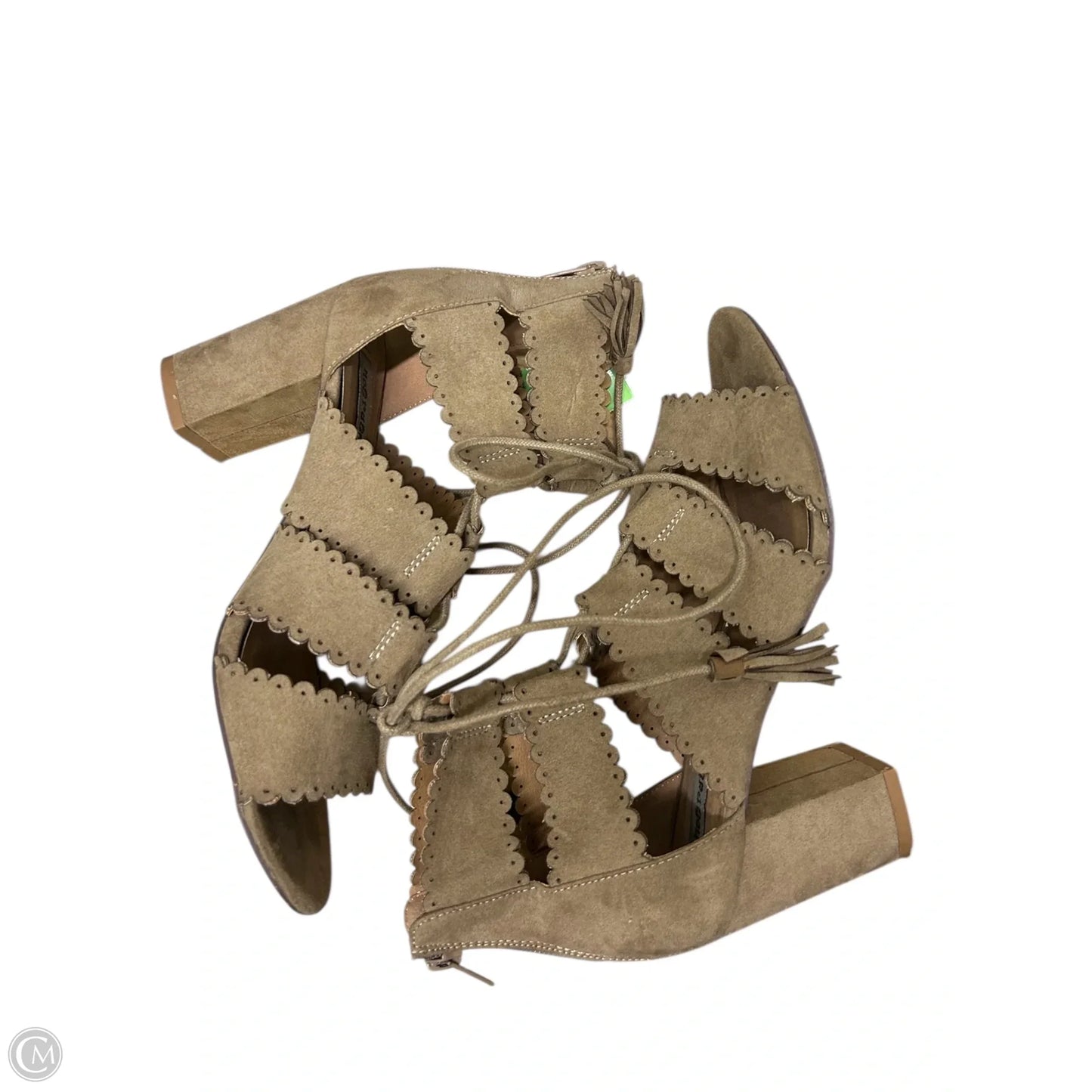 Sandals Heels Block By Not Rated In Brown, Size: 6.5