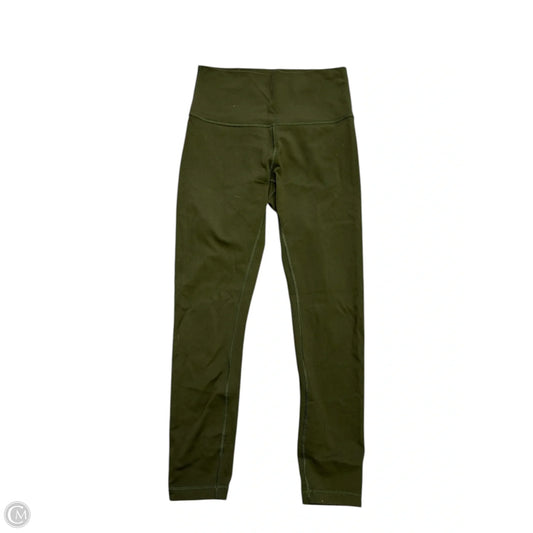 Athletic Leggings By Lululemon In Green, Size: 6