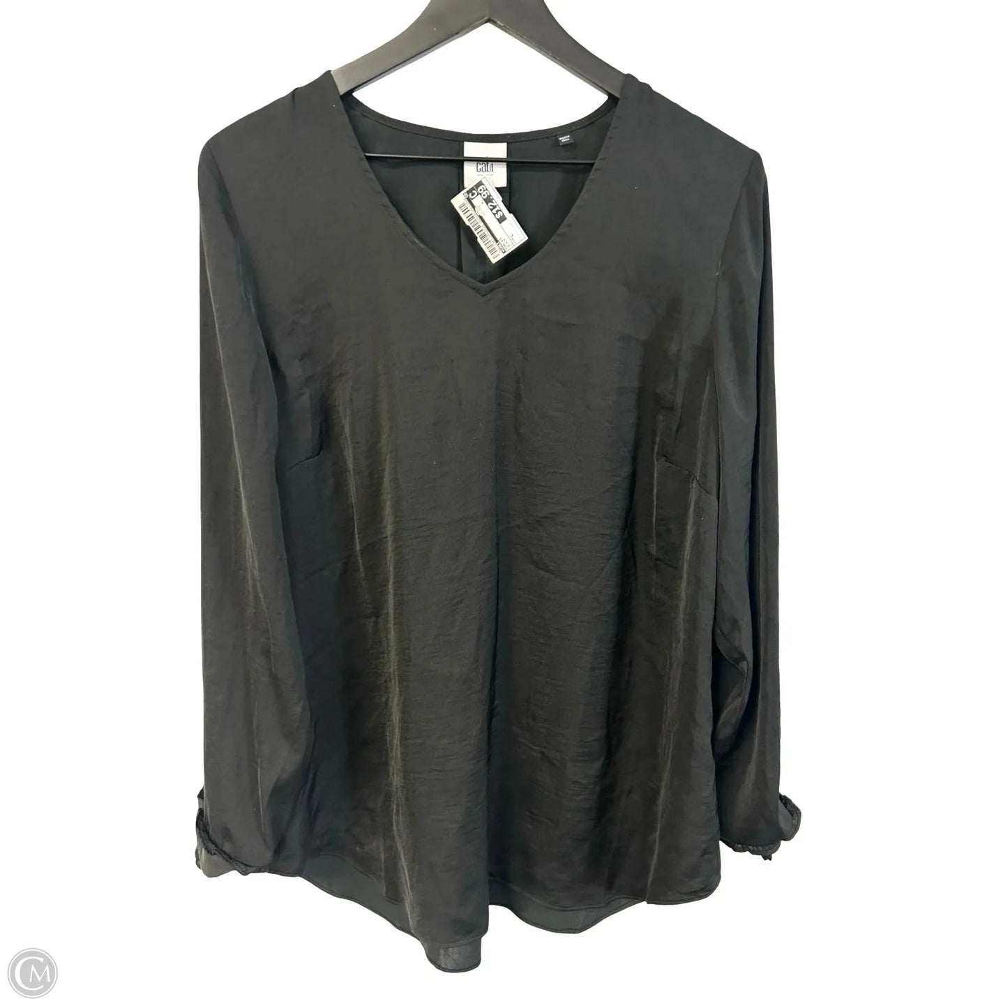 Top Long Sleeve By Cabi In Black, Size: L