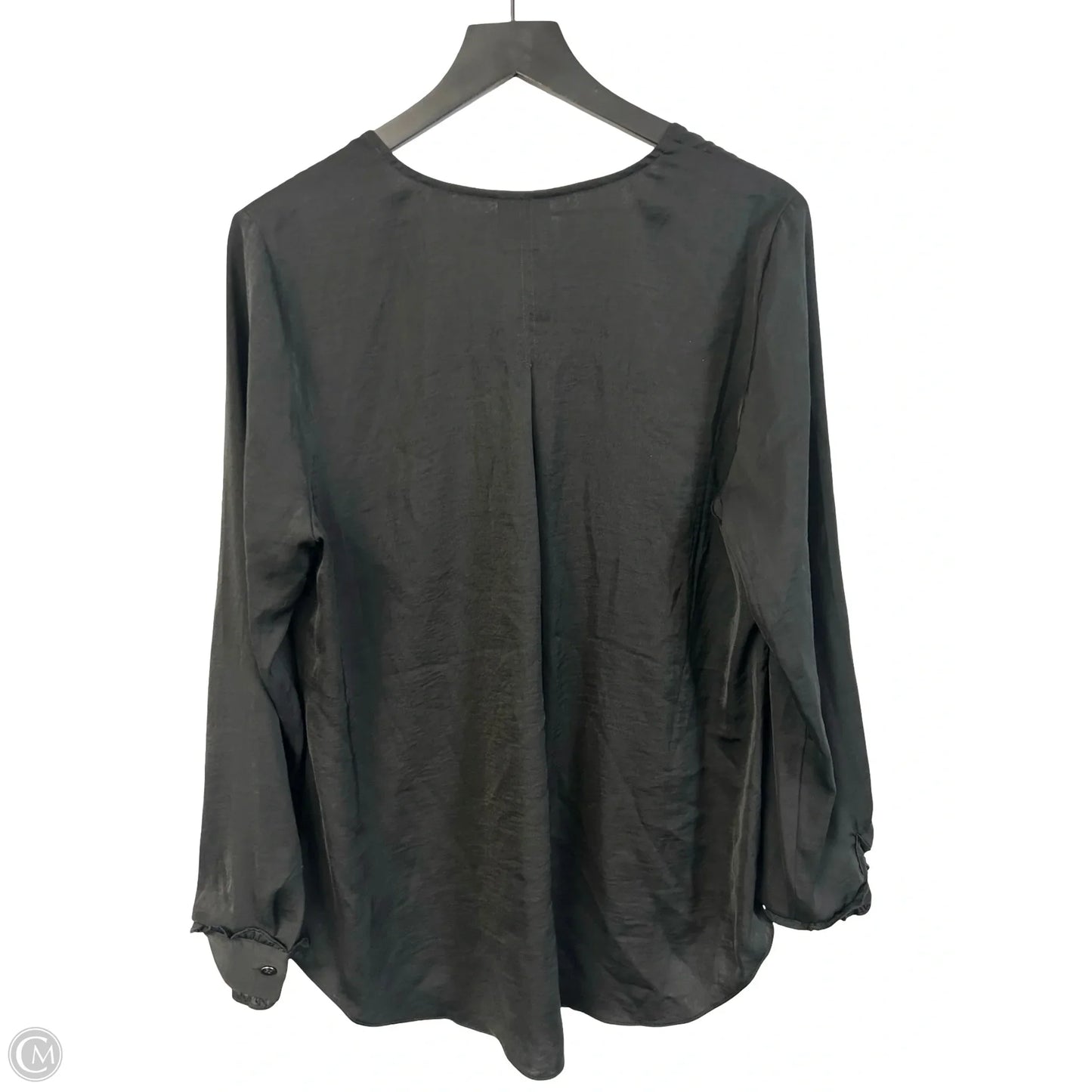 Top Long Sleeve By Cabi In Black, Size: L