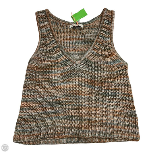 Vest Sweater By Skies Are Blue In Brown, Size: S