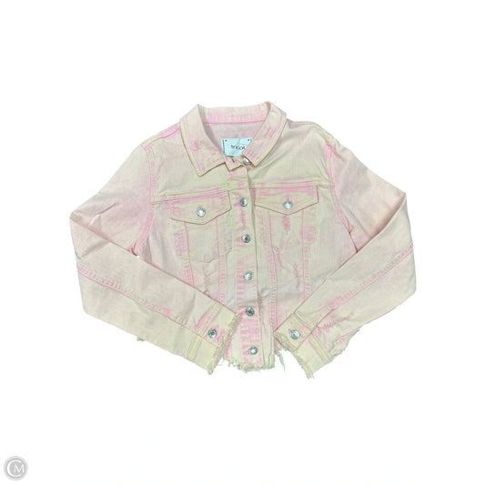 Jacket Denim By Cmc In Pink Denim, Size: L