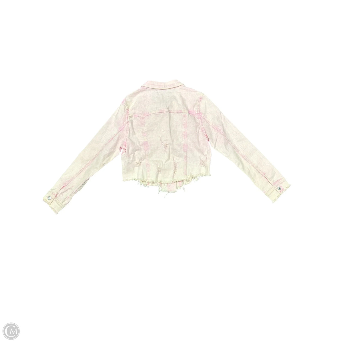 Jacket Denim By Cmc In Pink Denim, Size: L