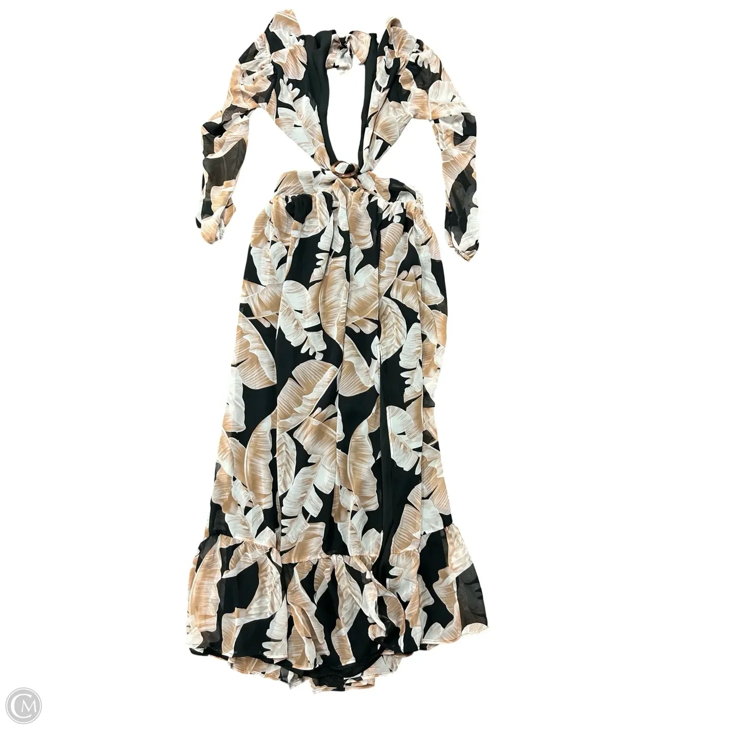 Dress Party Long By Vici In Black & Brown, Size: L