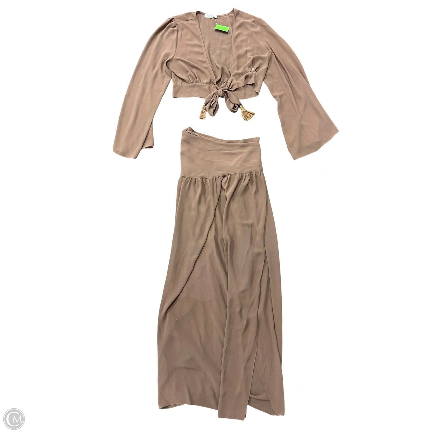 Skirt Set 2pc By Vici In Brown, Size: S