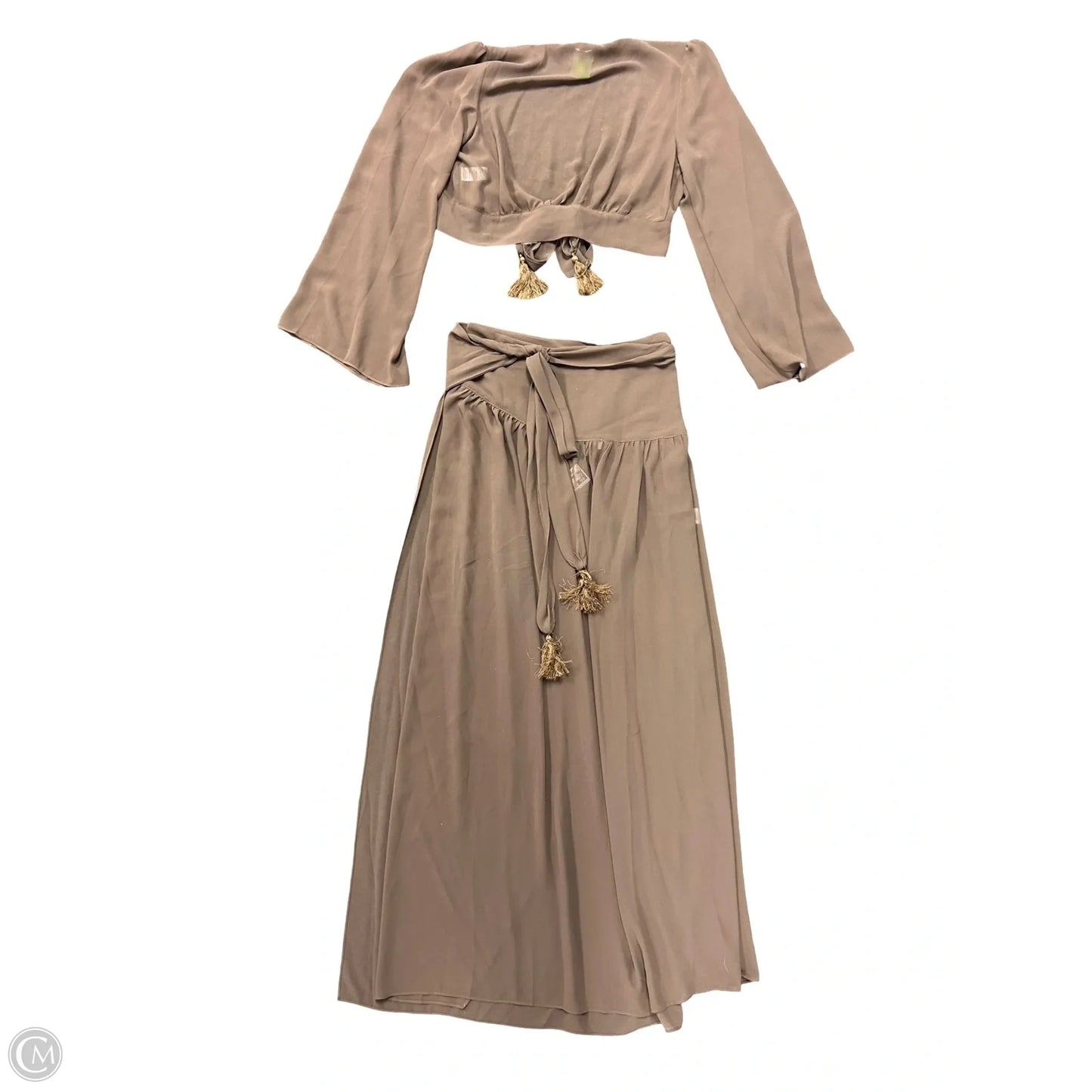 Skirt Set 2pc By Vici In Brown, Size: S