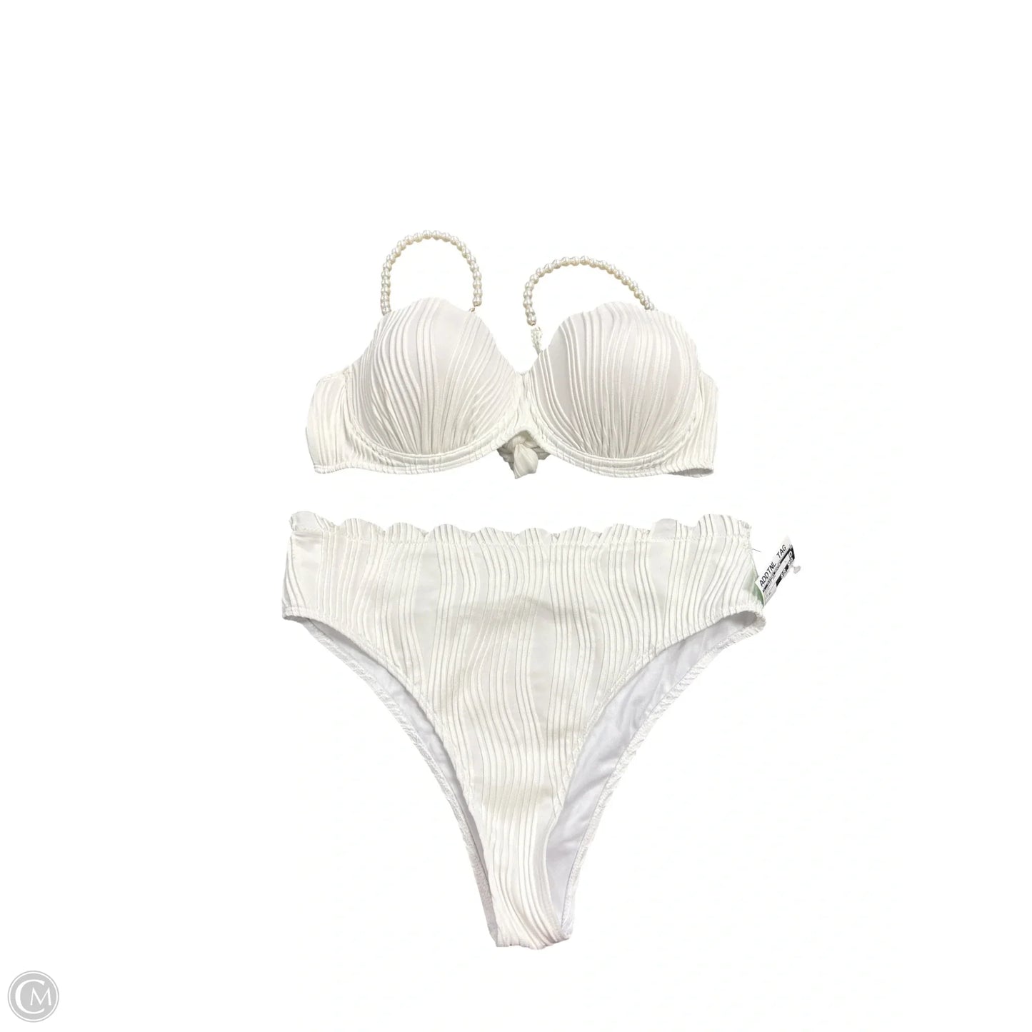 Swimsuit 2pc By Clothes Mentor In White, Size: Xl