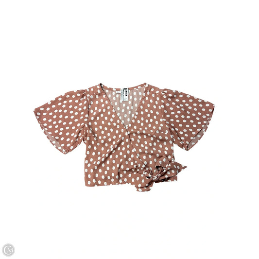 Top Short Sleeve By Abercrombie And Fitch In Pink, Size: Xs