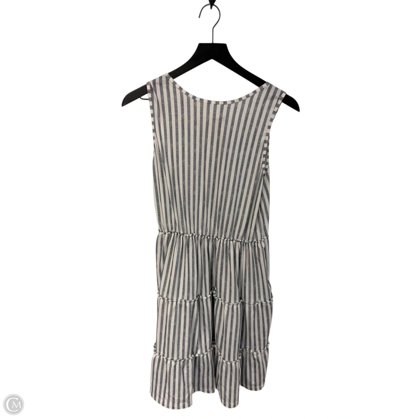 Dress Casual Short By Clothes Mentor In Blue & White, Size: M