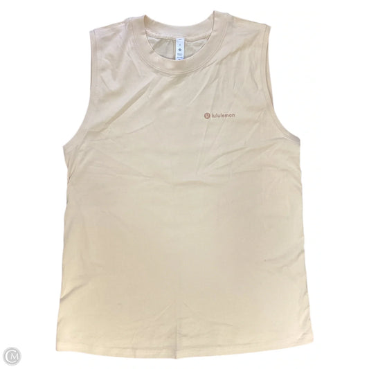Athletic Tank Top By Lululemon In Tan, Size: 6