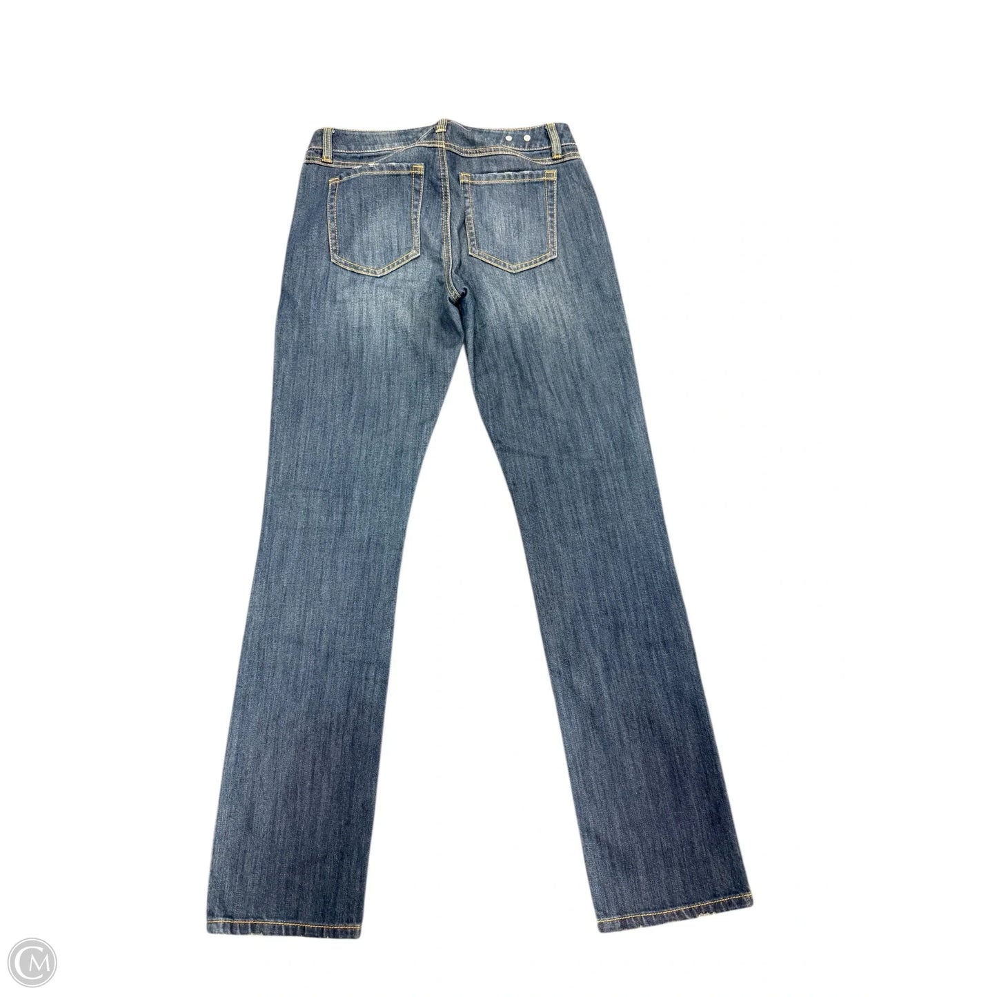 Jeans Straight By Cabi In Blue Denim, Size: 2