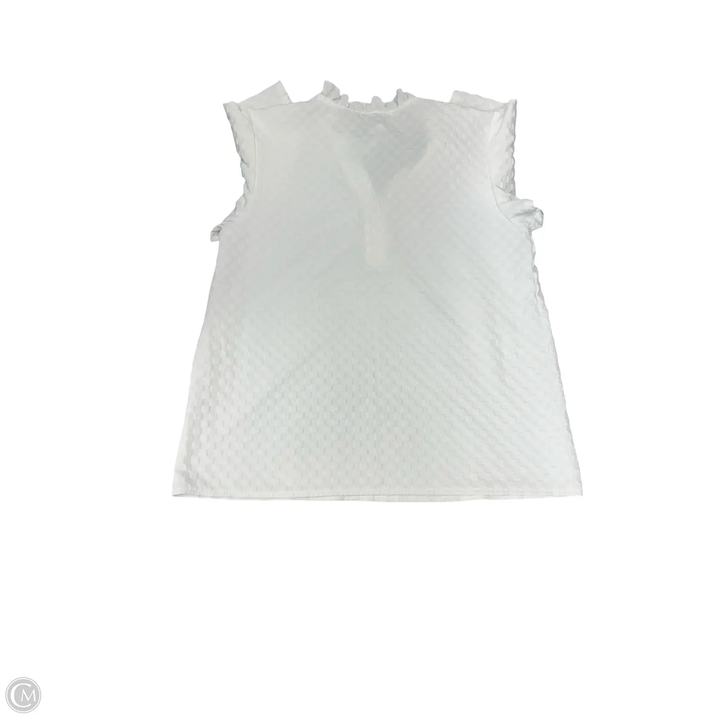 Top Short Sleeve By Cme In White, Size: S