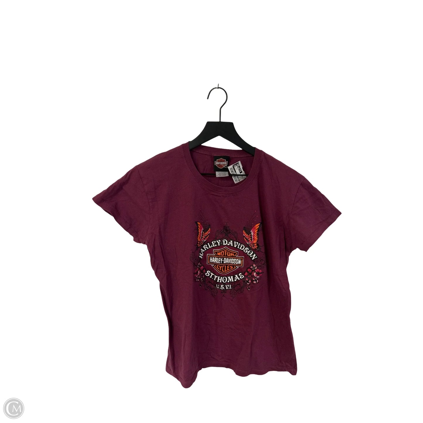 Top Short Sleeve By Harley Davidson In Purple, Size: Xxl
