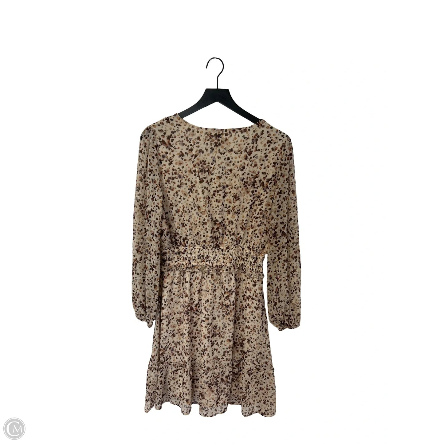Dress Casual Short By Maurices In Brown & Cream, Size: L
