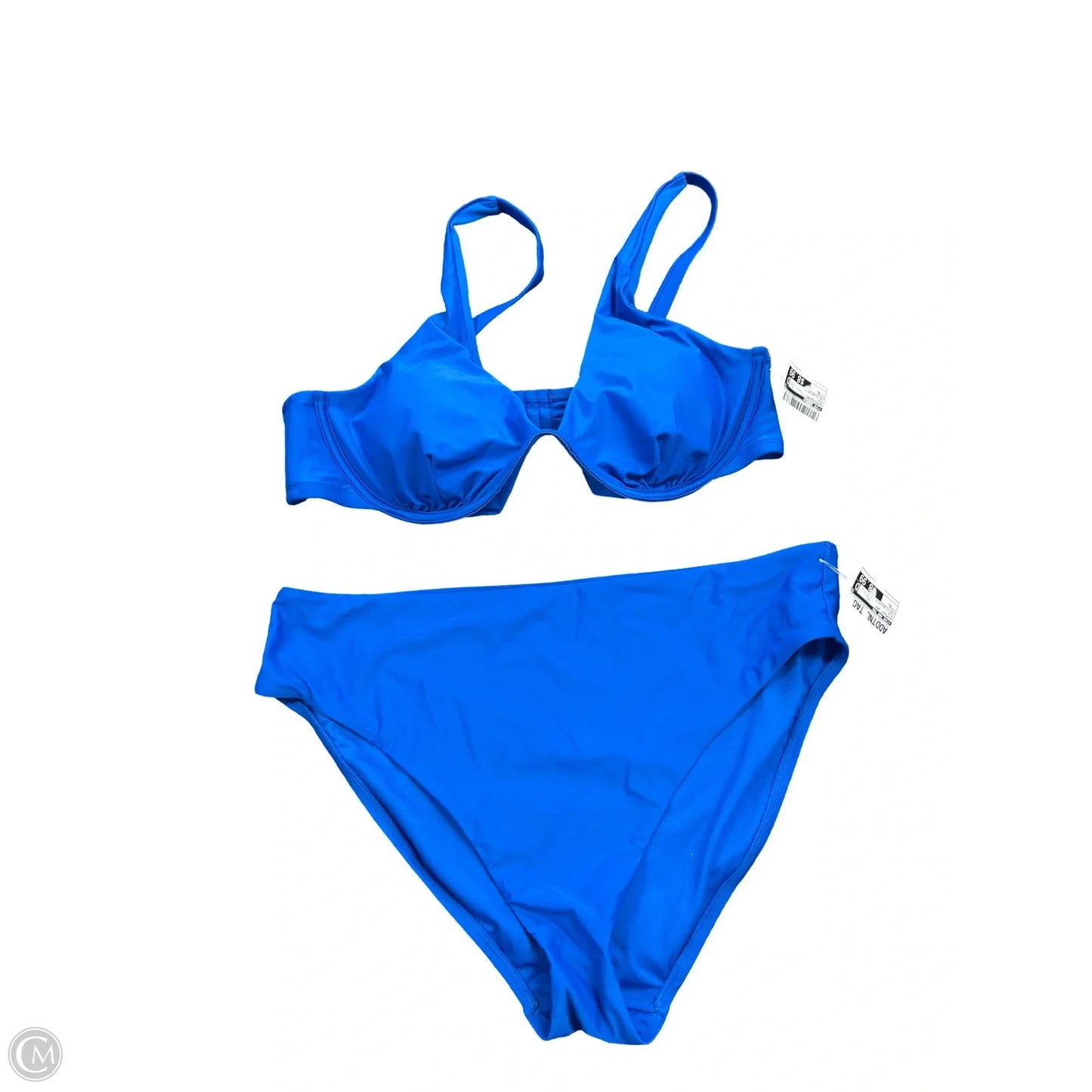 Swimsuit 2pc By Time And Tru In Blue, Size: Xl