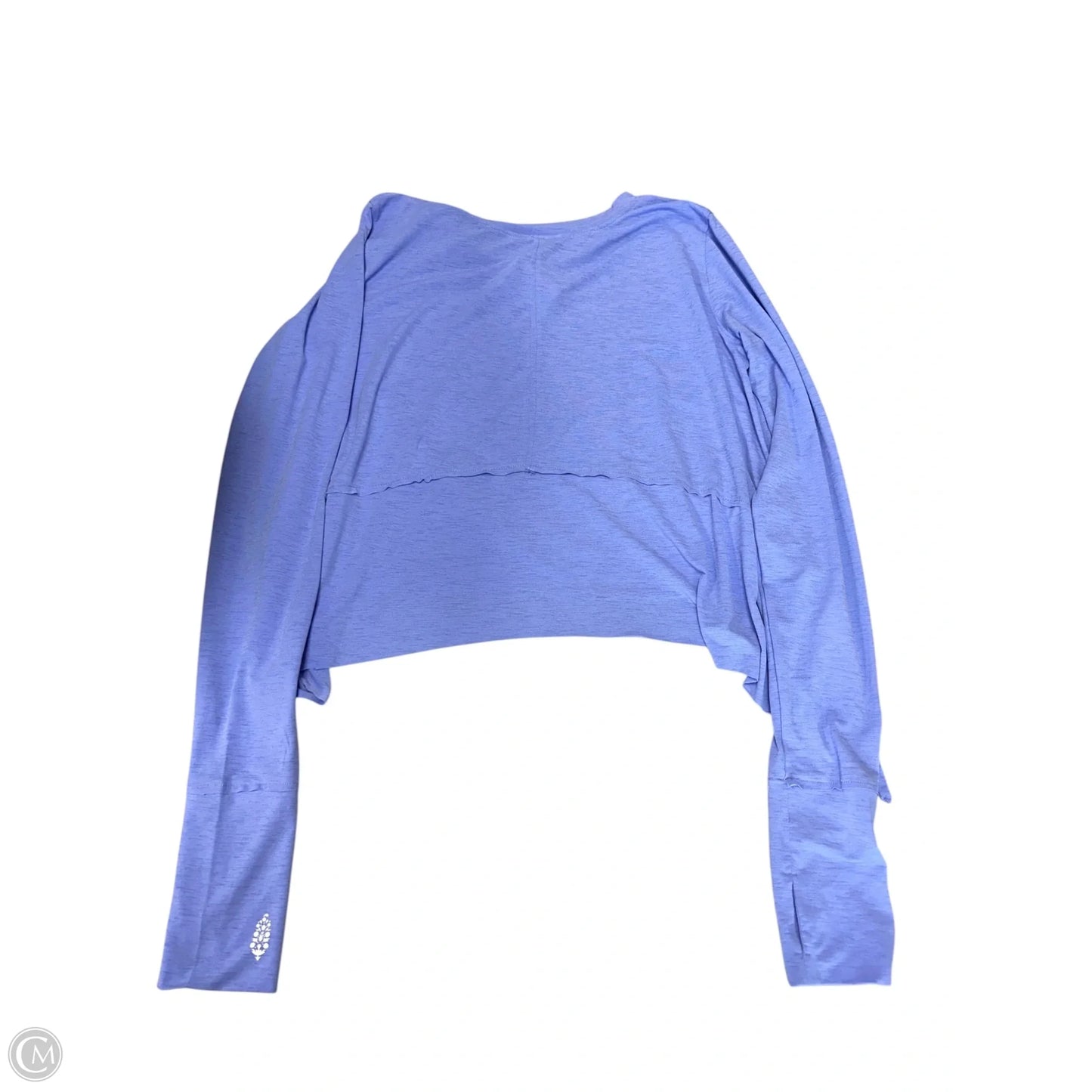 Athletic Top Long Sleeve Crewneck By Free People In Blue, Size: S