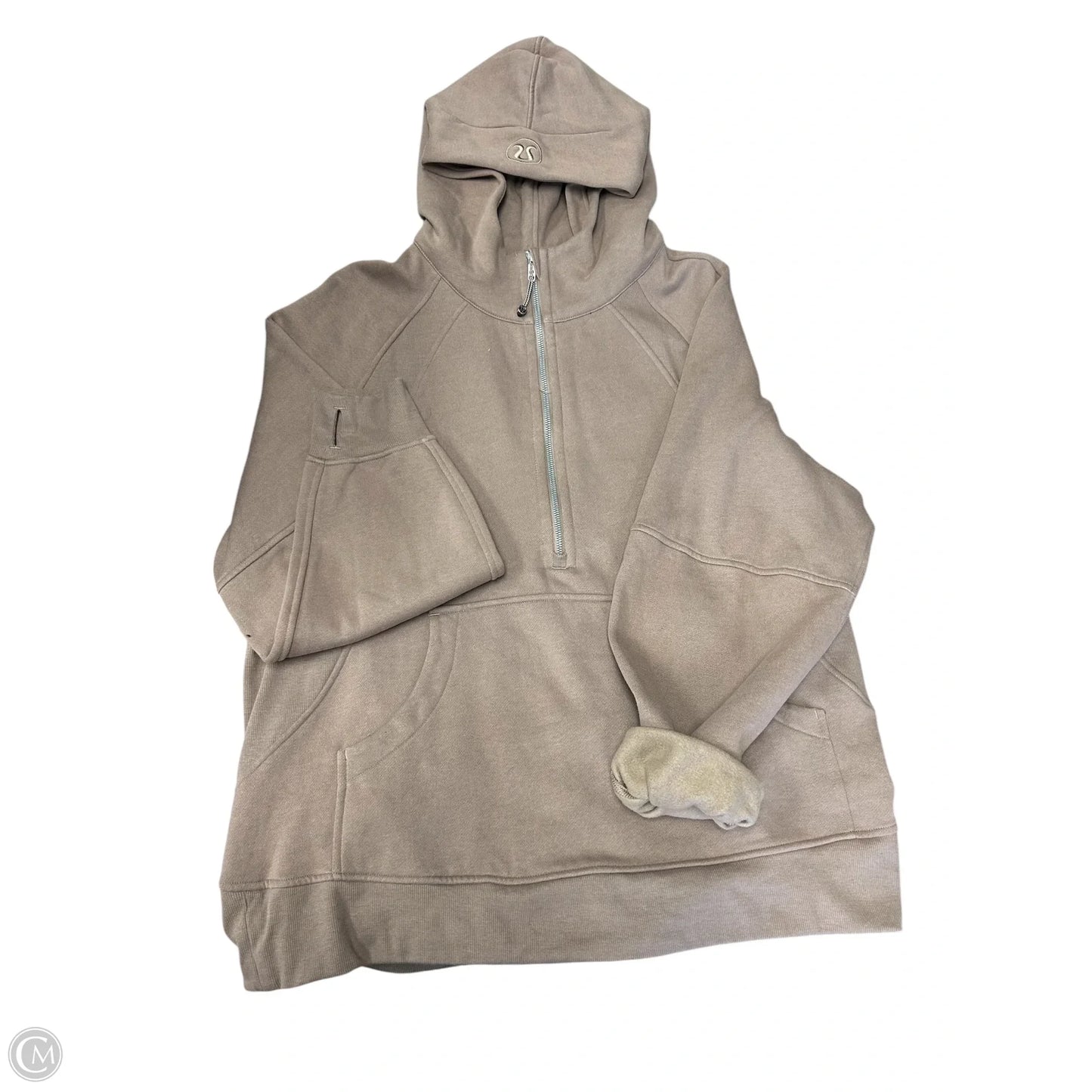 Athletic Sweatshirt Hoodie By Lululemon In Brown, Size: Xl