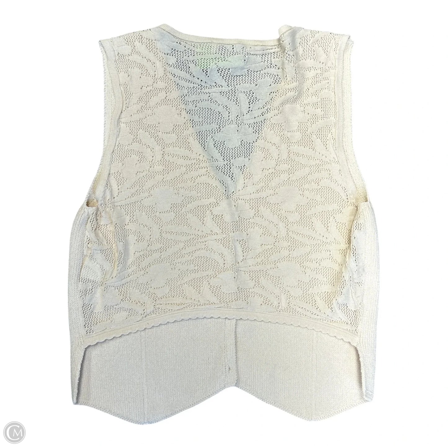 Vest Sweater By Zara In Cream, Size: M