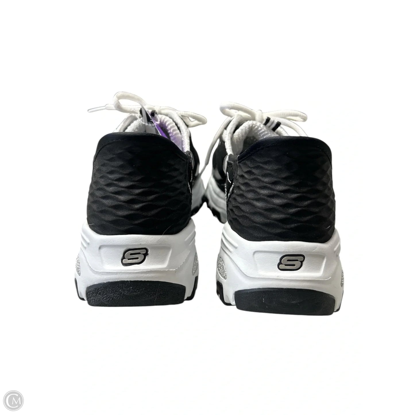 Shoes Sneakers By Skechers In Black & White, Size: 8