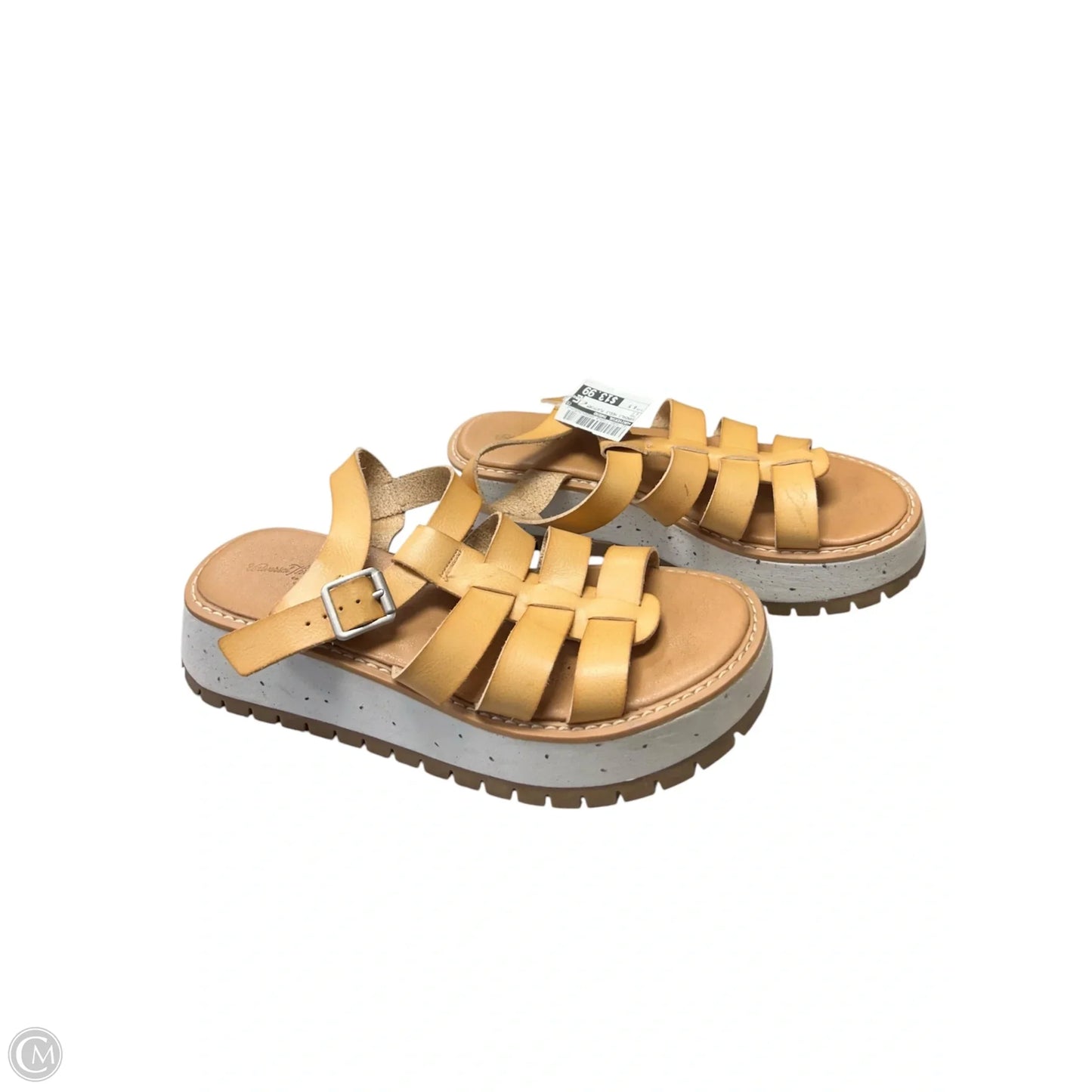Sandals Heels Platform By Universal Thread In Tan, Size: 8.5