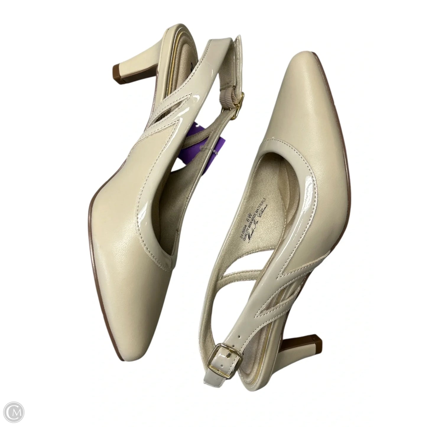 Shoes Heels Kitten By Easy Street In Beige, Size: 6