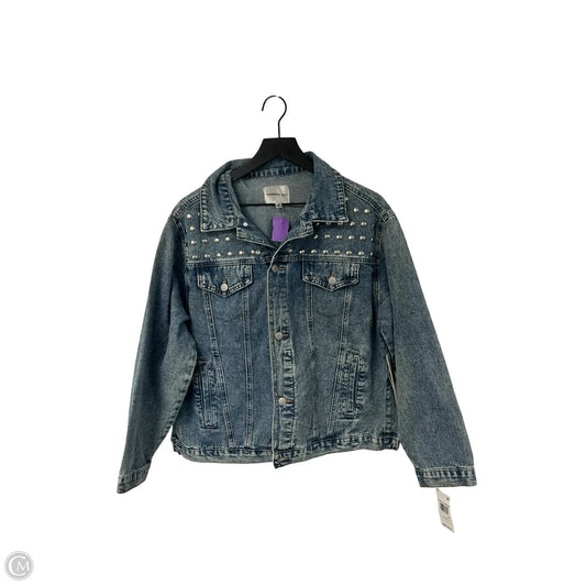 Jacket Denim By Madden Girl In Blue Denim, Size: M