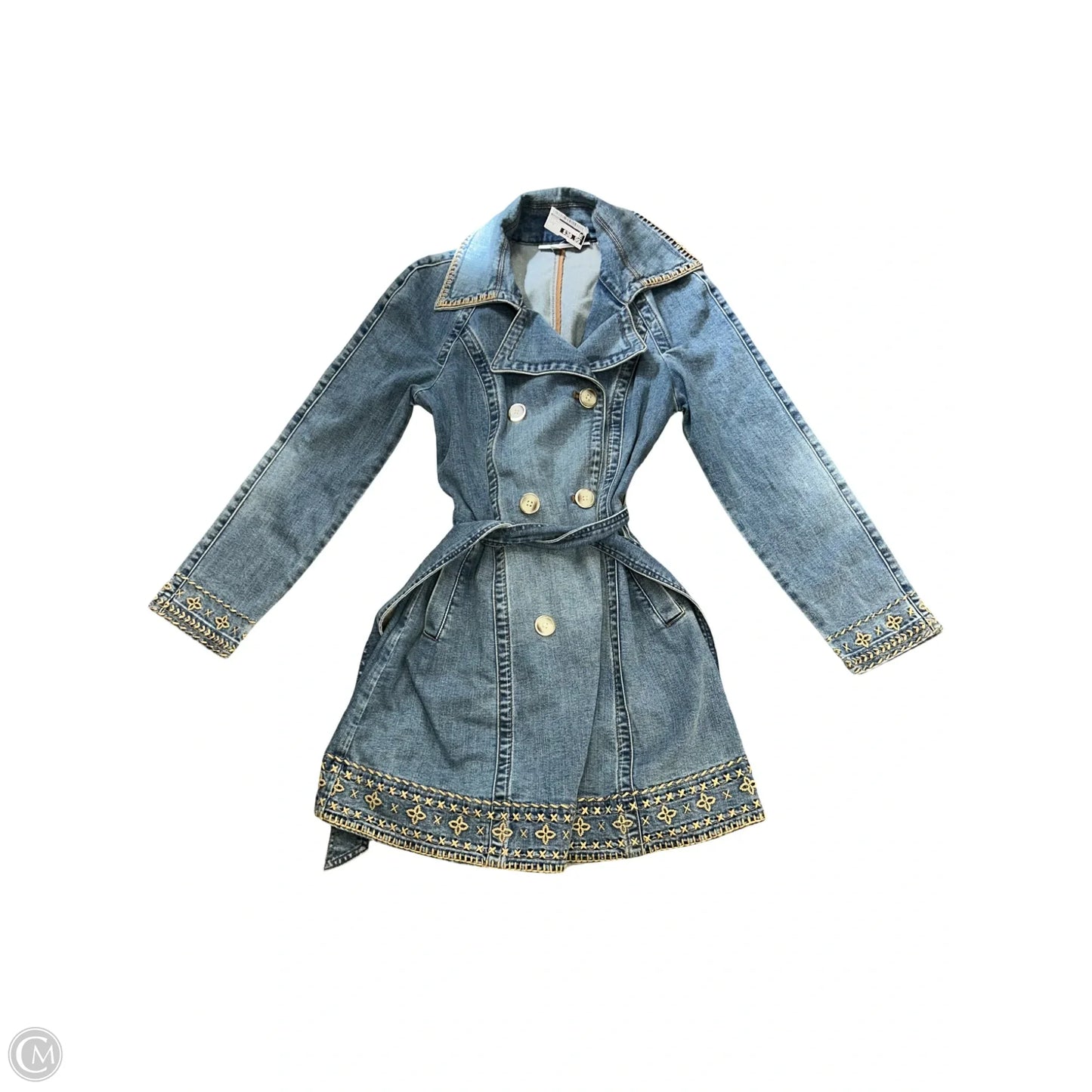 Jacket Denim By Chicos In Blue Denim, Size: S