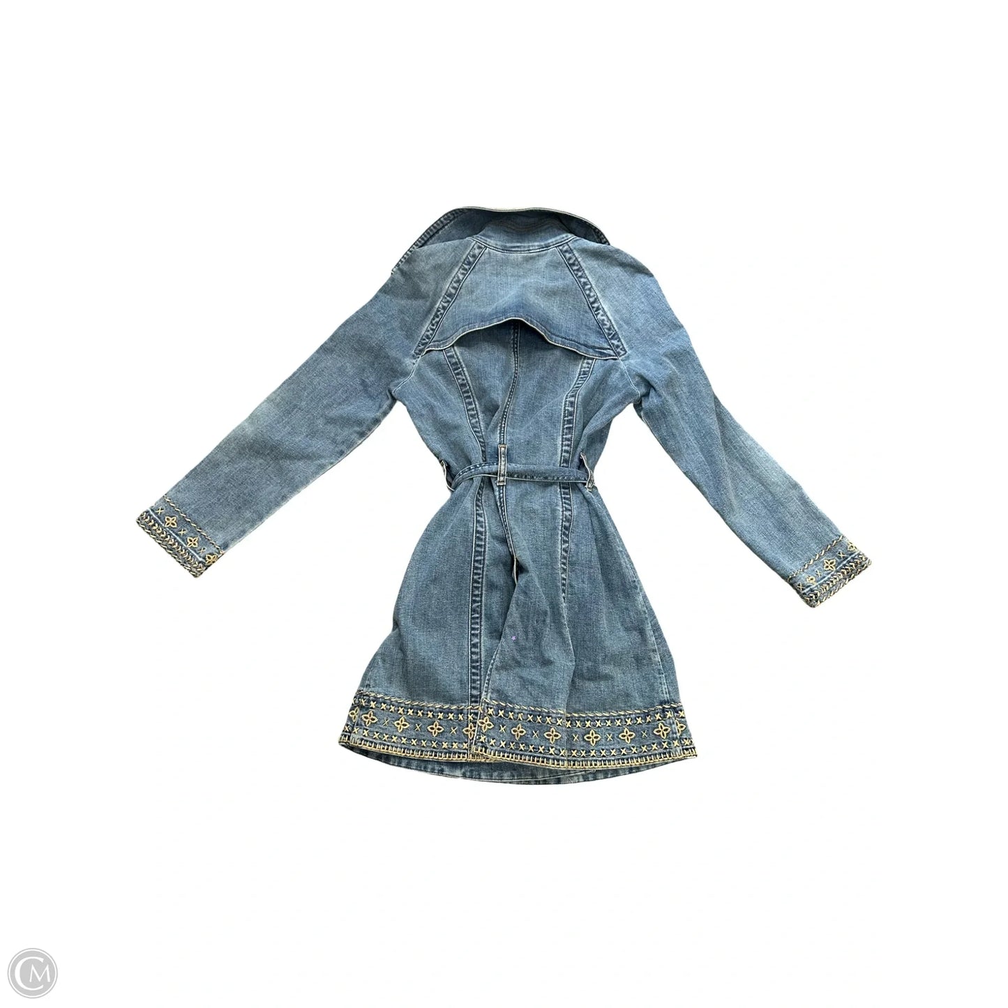 Jacket Denim By Chicos In Blue Denim, Size: S