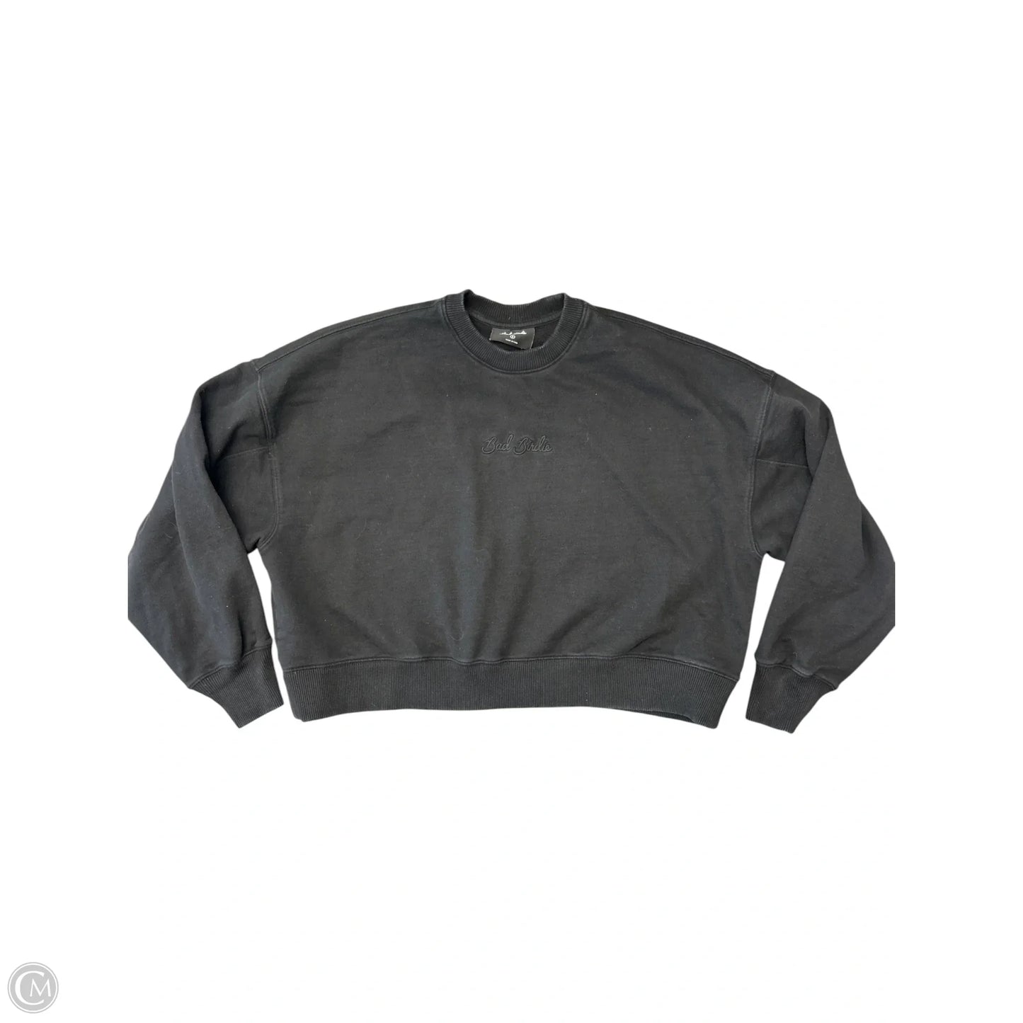 Sweatshirt Crewneck By Cmb In Black, Size: S