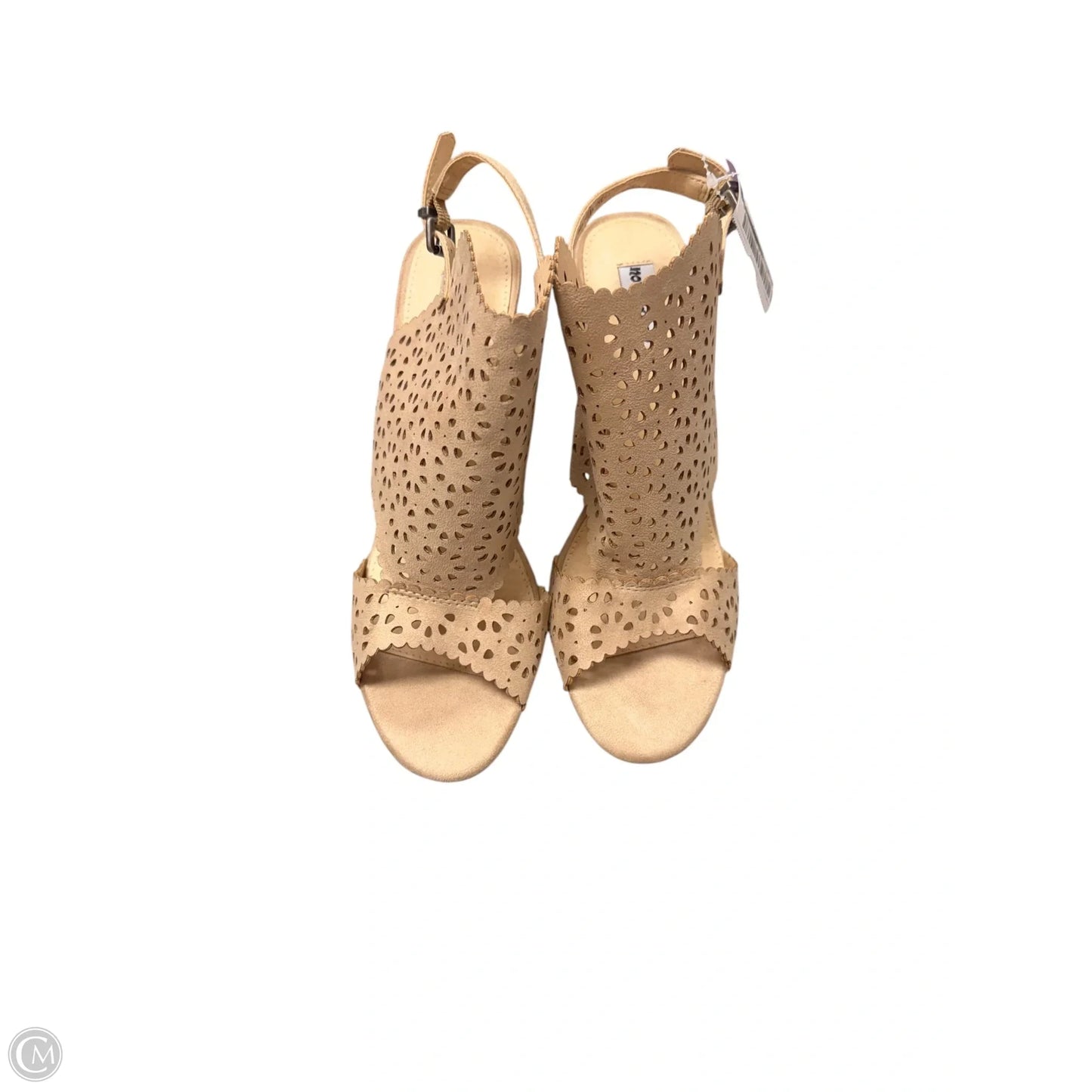 Sandals Heels Block By Not Rated In Beige, Size: 8.5