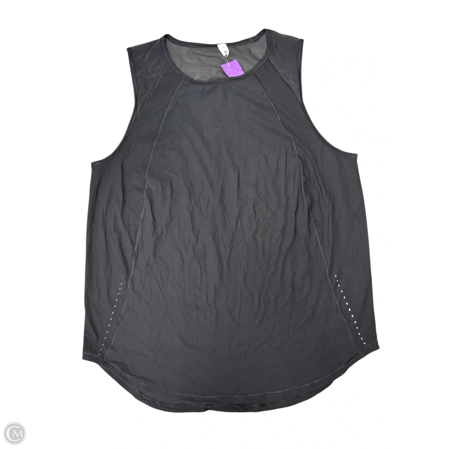 Athletic Tank Top By Lululemon In Black, Size: 14