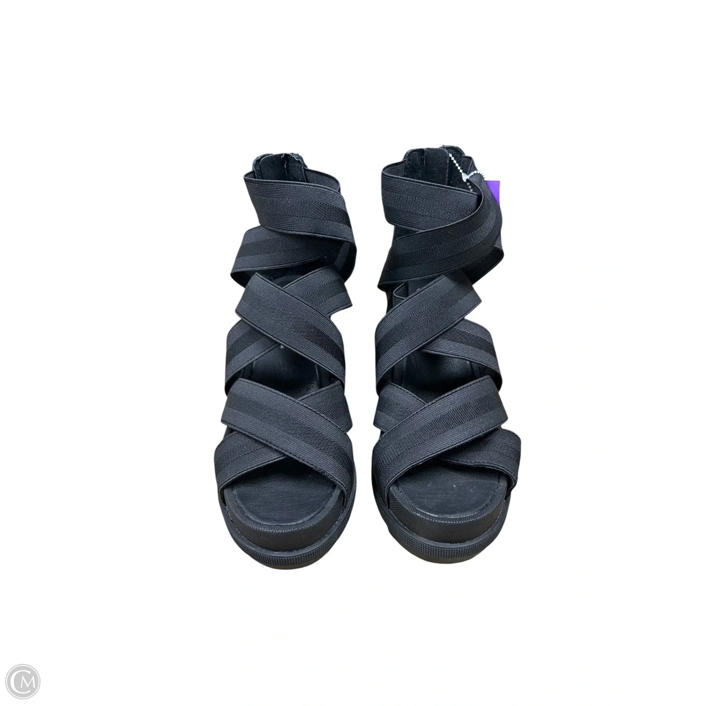 Sandals Heels Wedge By Sorel In Black, Size: 8